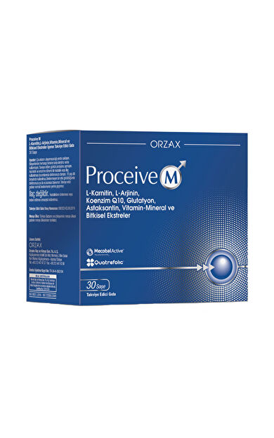 Orzax Proceive M Takviye Edici Gıda 30 Saşe