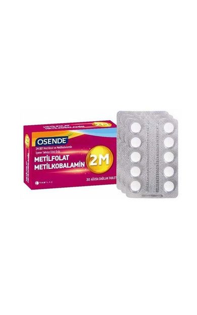 Osende 2M Metilkobalamin MetilFolat 30 Tablet ODT