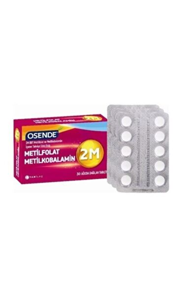 Osende 2m Odt Metilfolat & Metilkobalamin 30 Ağızda Dağılan Tablet