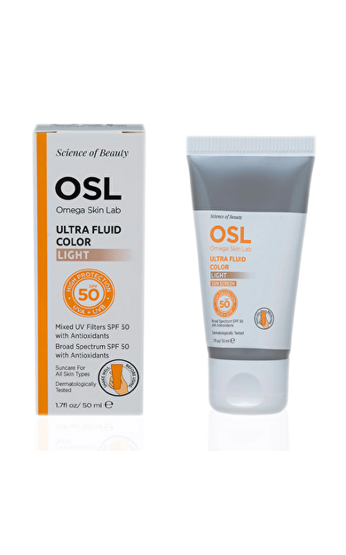 Osl - Omega Skin Lab Ultra Fluide Color Spf50+ Güneş Koruyucu Krem 50 ml - Light