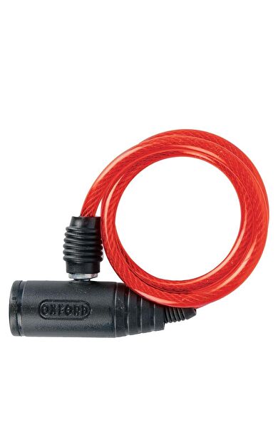 Oxford Bumper Kablo Kilit Kırmızı 6Mm X 600Mm