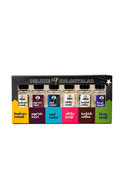 Özcan DELUXE CEP 6LI KOLONYA SET Kolonya Seti DLX-CEP-SET Çok Renkli