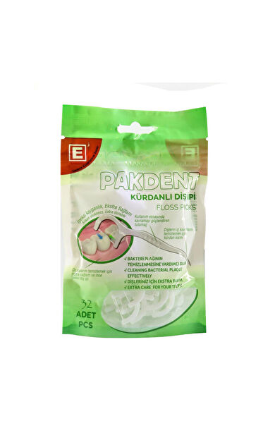 Pakdent Kürdanlı Diş İpi 32 Adet