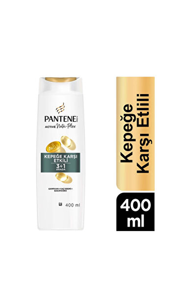 Pantene Kepeğe Karşı Etkili Şampuan 3'ü 1 Arada 400 Ml