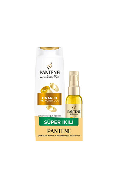 Pantene 1-1 Onarıcı Şampuan 400 Ml + Argan Oil 100 Ml