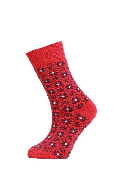 Panthzer Casual Wool Kadın Çorap Kırmızı