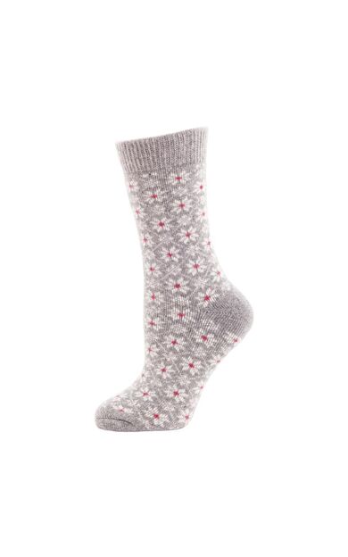 Panthzer Casual Wool Socks Kadın Çorap Gri