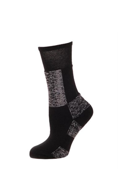 Panthzer Kids Ski Socks Çocuk Kayak Çorap Siyah/Gri