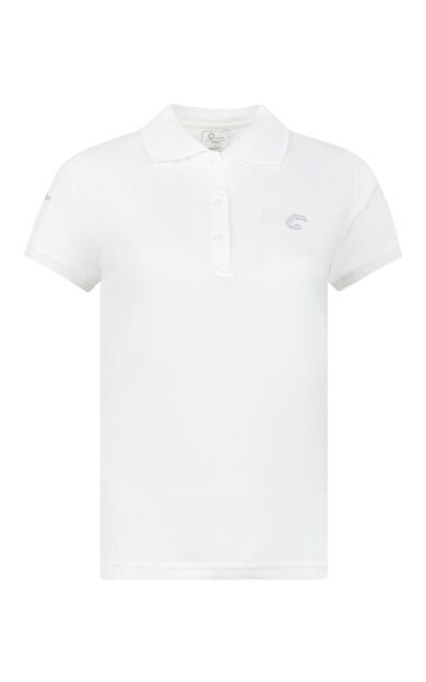 Panthzer Rauma Kadın Polo Yaka T-Shirt Beyaz