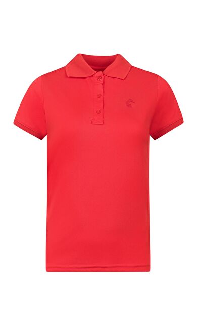 Panthzer Rauma Kadın Polo Yaka T-Shirt Kırmızı