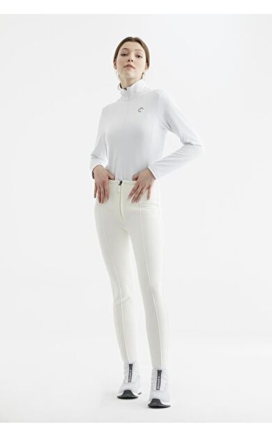 Panthzer Seil Kadın Kayak Pantolonu Beyaz PNZ100303BN1
