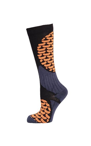 Panthzer Ski & Snowboard Erkek Kayak Çorabı Siyah/Turuncu