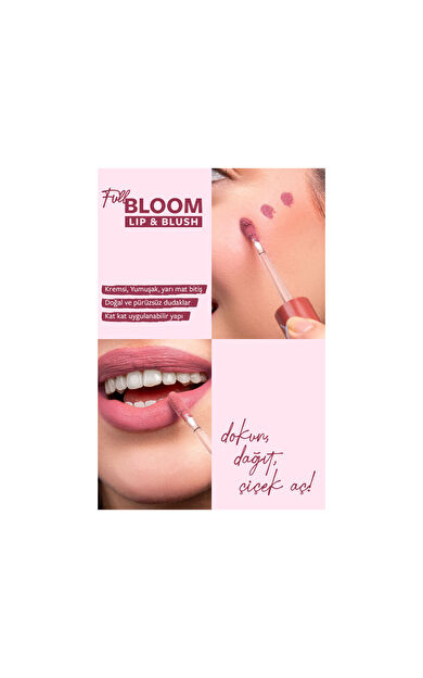 Pastel Full Bloom Lip Blush Ruj & Allık 76 Flora