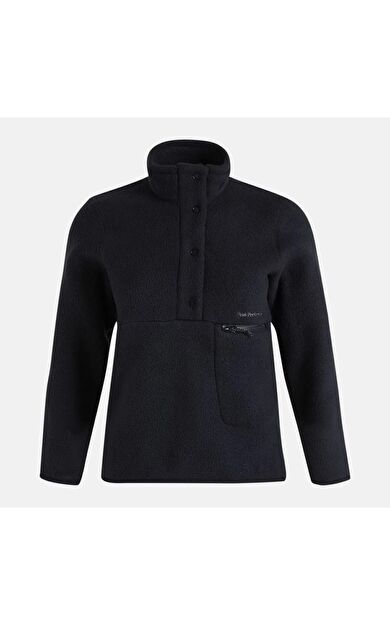 Peak Performance G78130100 W Fleece Snap T-Neck Kadın Polar