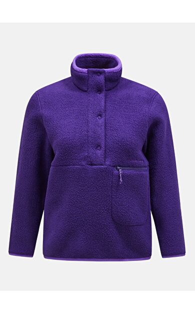 Peak Performance G78130120 W Fleece Snap T-Neck Kadın Polar
