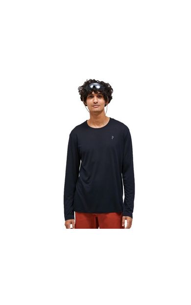 Peak Performance M DELTA LS TEE Erkek Günlük Uzun Kollu Tişört G79369010T Siyah