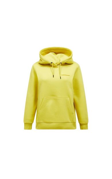 Peak Performance W ORIGINAL SMALL LOGO HOOD Kadın Günlük Sweatshirt G79574220T Sarı