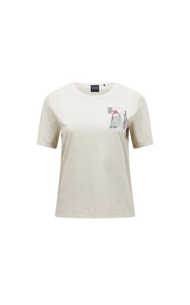 Peak Performance W EXPLORE GRAPHIC TEE Kadın Günlük Tişört G79742360T Beyaz