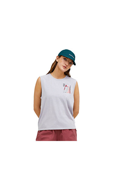 Peak Performance W EXPLORE GRAPHIC SL Kadın Günlük Tişört G79743130T Gri