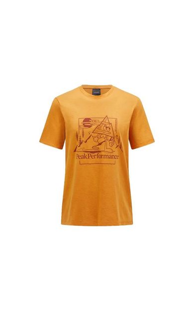 Peak Performance M EXPLORE GRAPHIC TEE Erkek Günlük Tişört G79744040T Turuncu