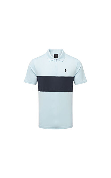 Peak Performance M PLAYER ZIP POLO Erkek Günlük Polo Tişört G80210020T Mavi