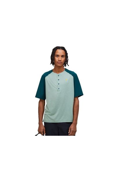Peak Performance M TRAIL SNAP HENLEY SS Erkek Günlük Tişört G80709030 Yeşil