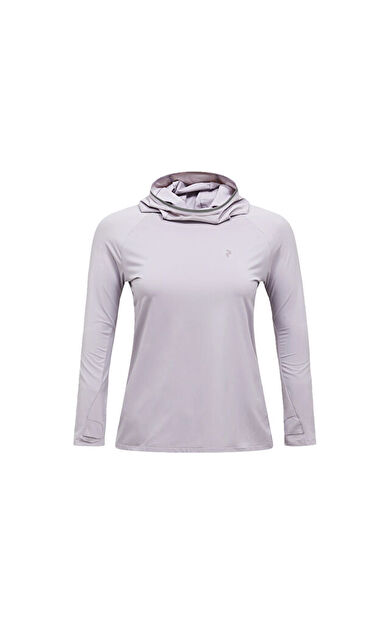 Peak Performance M REPEL UPF HOODED LS TEE Erkek Günlük Uzun Kollu Tişört G80745020T Mor