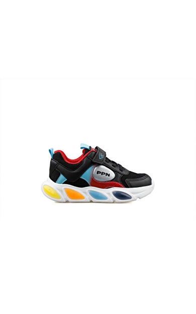 Pepino 1901 Patik Siyah Kırmızı Unisex Çocuk Günlük Ayakkabı 1901-PATIK-SIYAH-KIRMIZI Siyah