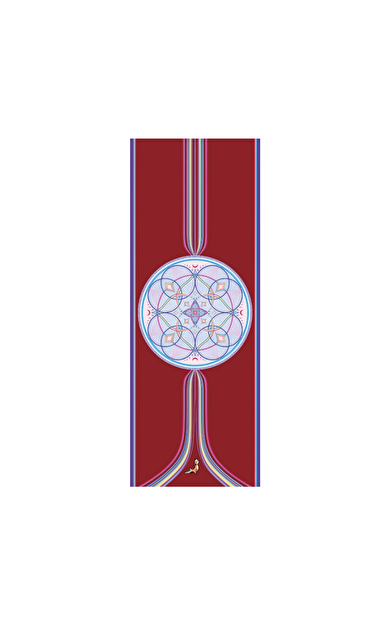 PETARYA Mandala Serisi Eternal Life 4.1 mm Doğal Kauçuk Kaydırmaz Yoga Matı