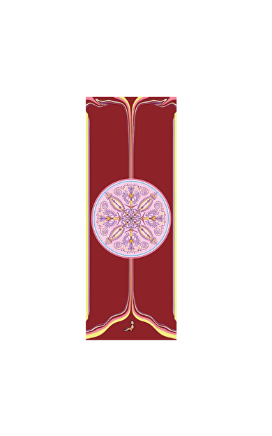 PETARYA Mandala Serisi Now Here 4.1 mm Doğal Kauçuk Kaydırmaz Yoga Matı