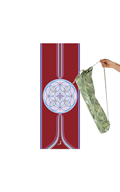 PETARYA Mandala Serisi Eternal Life 4.1 mm Doğal Kauçuk Kaydırmaz Yoga Matı