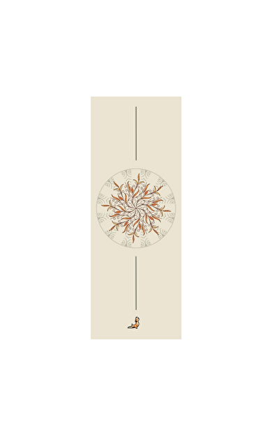 PETARYA Reflect Serisi Floral 4.1 mm Doğal Kauçuk Kaydırmaz Yoga Matı