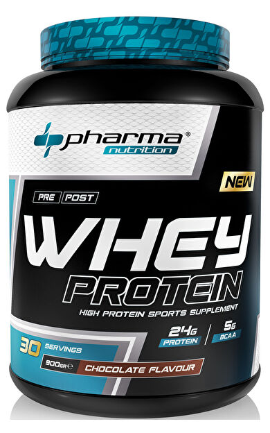 Pharma Nutrition Protein Tozu 900 Gr Çikolata Aromalı Whey Protein 24 Gram Protein 5 Gram Bcaa