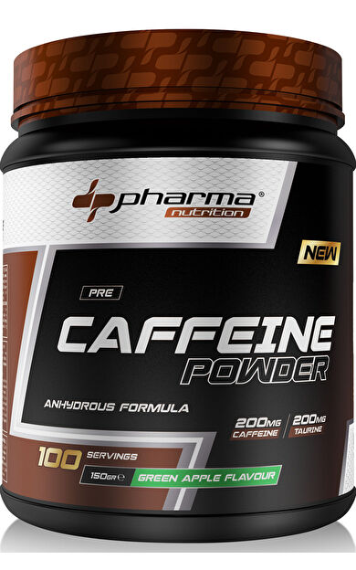 Pharma Nutrition Caffeine 200 Mg, Taurine 200 Mg, 100 Servis 150 Gr Yeşil Elma Aromalı Kafein
