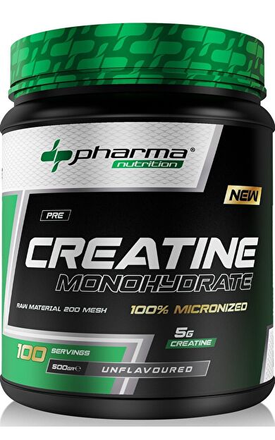 Pharma Nutrition Kreatin Monohidrat ( Creatine ) 500 Gr 100 Servis Micronized Creatine Monohydrate Mikronize