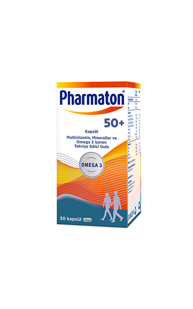 Pharmaton 50+ Plus Takviye Edici Gıda 30 Kapsül