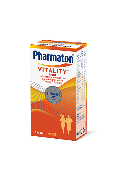 Pharmaton Vitality 30 Tablet - Takviye Edici Gıda