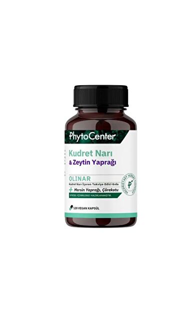 Phytocenter Olınar Kudret Narı Ve Zeytin Yaprağı Içeren Takviye Edici Gıda 120 Kapsül