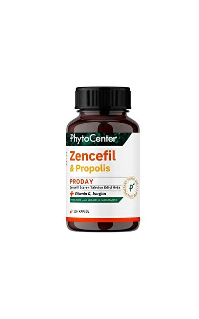 Phytocenter Proday Propolis, Zencefil Ve C Vitamini Içeren Takviye Edici Gıda 120 Kapsül