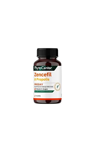 Phytocenter Proday Propolis, Zencefil Ve C Vitamini Içeren Takviye Edici Gıda 60 Kapsül