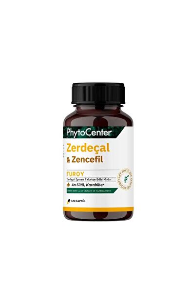 Phytocenter Turoy Zerdeçal Ve Zencefil Içeren Takviye Edici Gıda 120 Kapsül