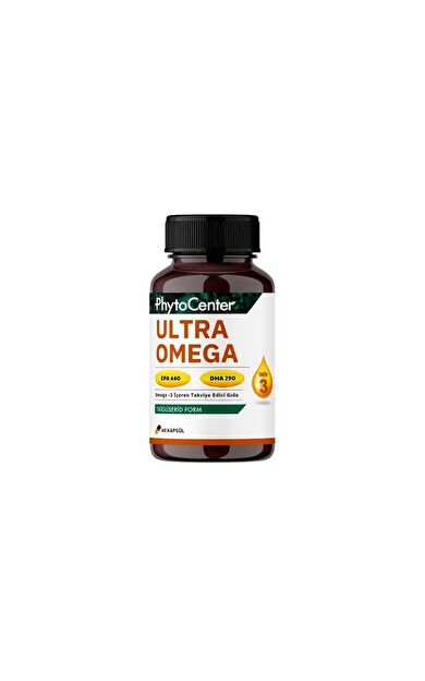 Phytocenter Ultra Omega Omega-3 Balık Yağı 60 Kapsül ( Epa 440 , Dha 290 )