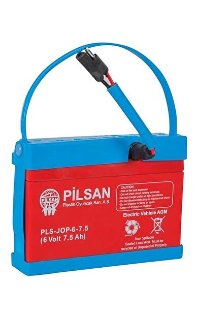 6 VOLT 7 AMPER AKÜLÜ ARABA AKÜSÜ 6 V 7 A ORJİNAL PİLSAN AKÜ