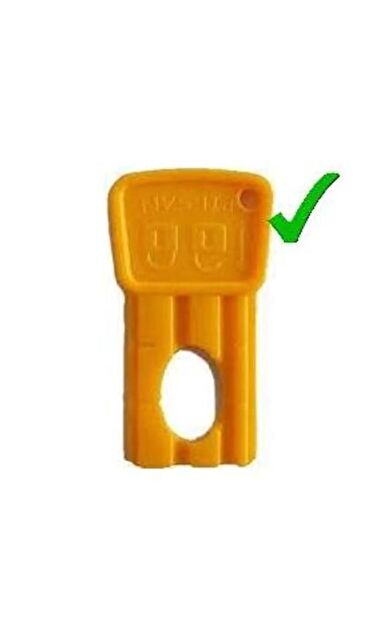 Pilsan Akülü Araba Orjinal Kontak Anahtar 2 ADET SARI RENK