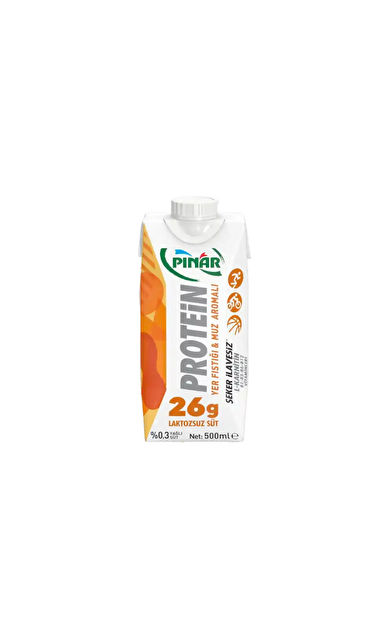 PINAR Yer Fıstıklı ve Muz Aromalı Protein Süt 500 ml