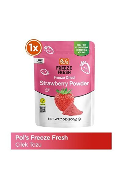 Pol's Freeze Fresh Çilek Tozu 200 g