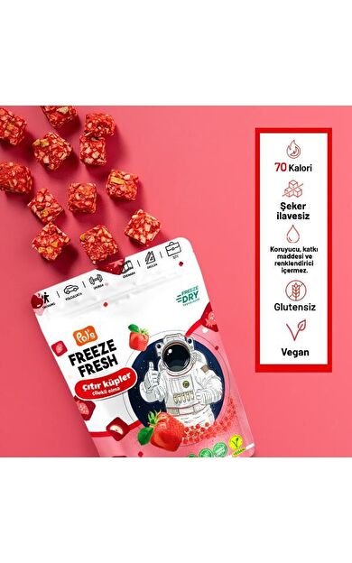 Pol's Freeze Fresh Dondurularak Kurutulmuş Çıtır Küpler 20 gr
