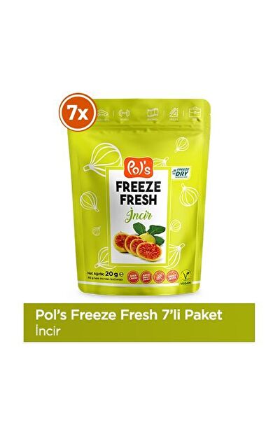 Pol's Freeze Fresh Dondurularak Kurutulmuş İncir 20 gr x 7