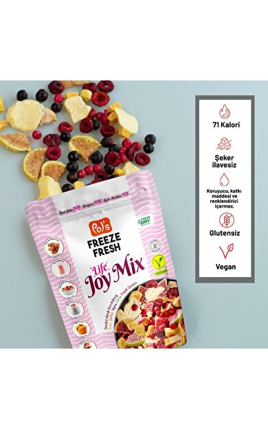 Pol's Freeze Fresh Dondurularak Kurutulmuş Joy Mix 20 g