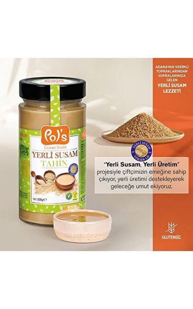 Pol's Gurme Yerli Susam Serisi Tahin 500 g